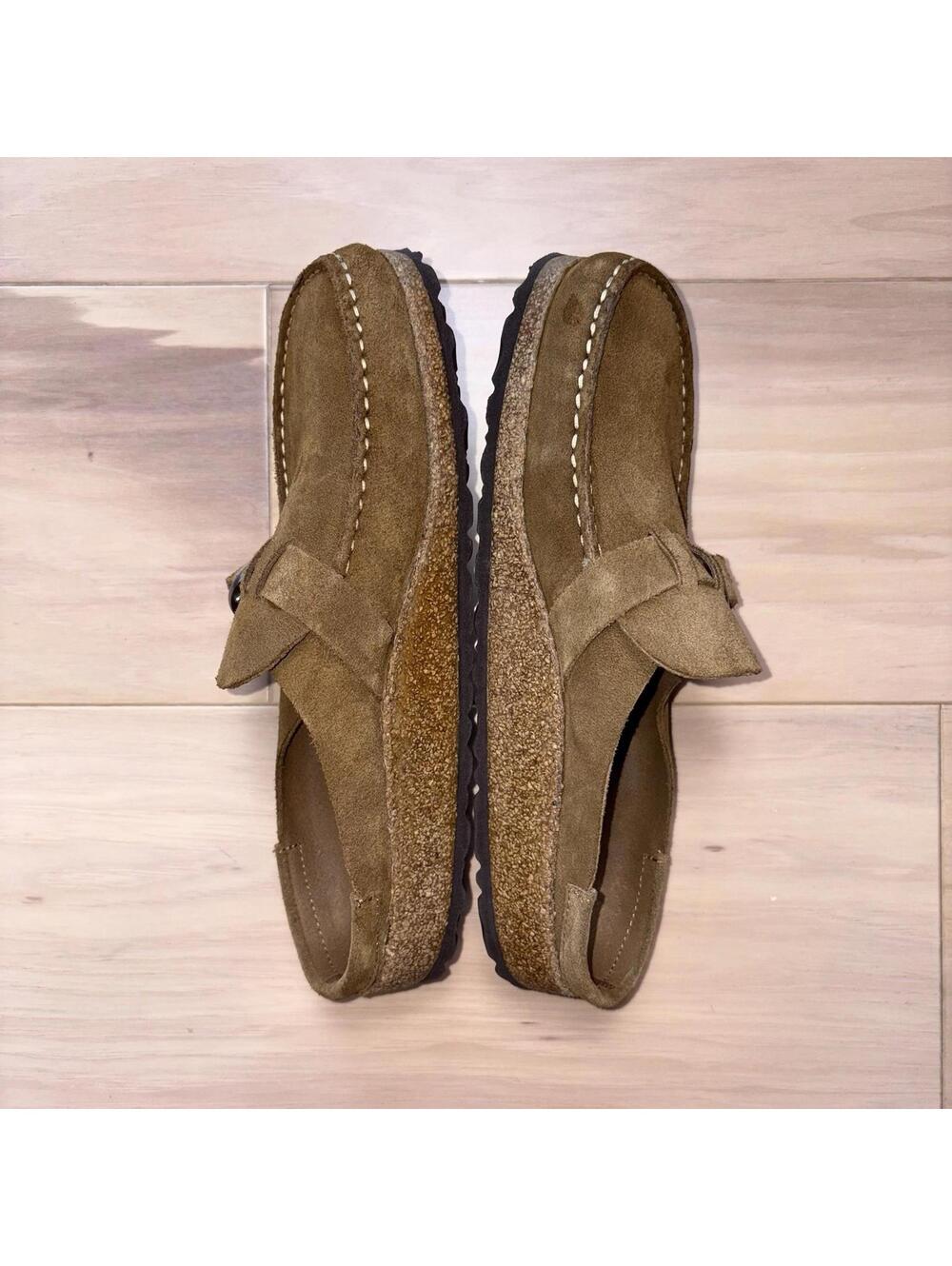 Birkenstock Buckley Shearling Brown Suede Women’s Size 9 Clog Mule - Picture 2 of 7